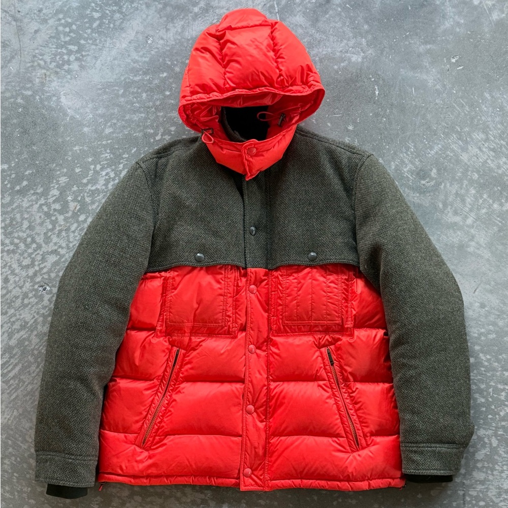 Ralph Lauren Purple Label RLX Down Wool Hybrid Puffer Jacket Full Zip Size Large